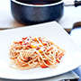 Spaghetti z grillowaną papryką